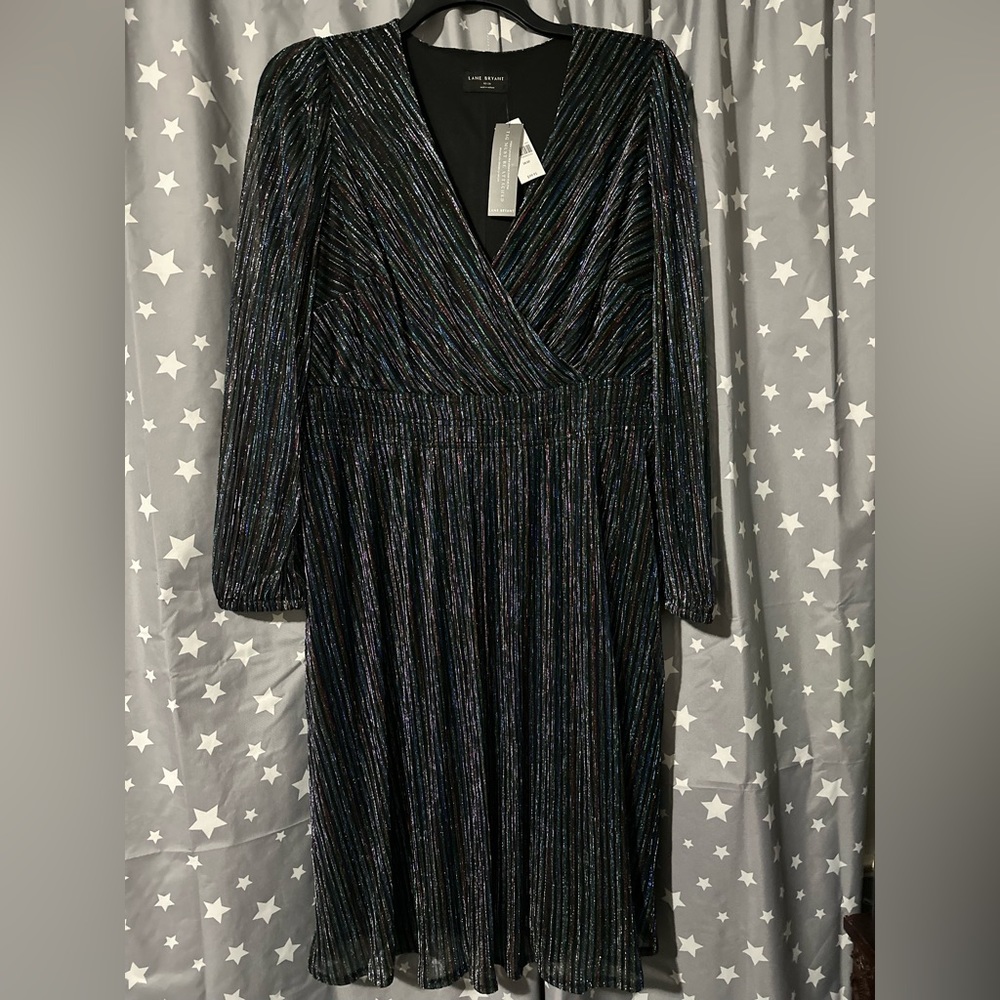 Knee length fun party dress with long sleeve